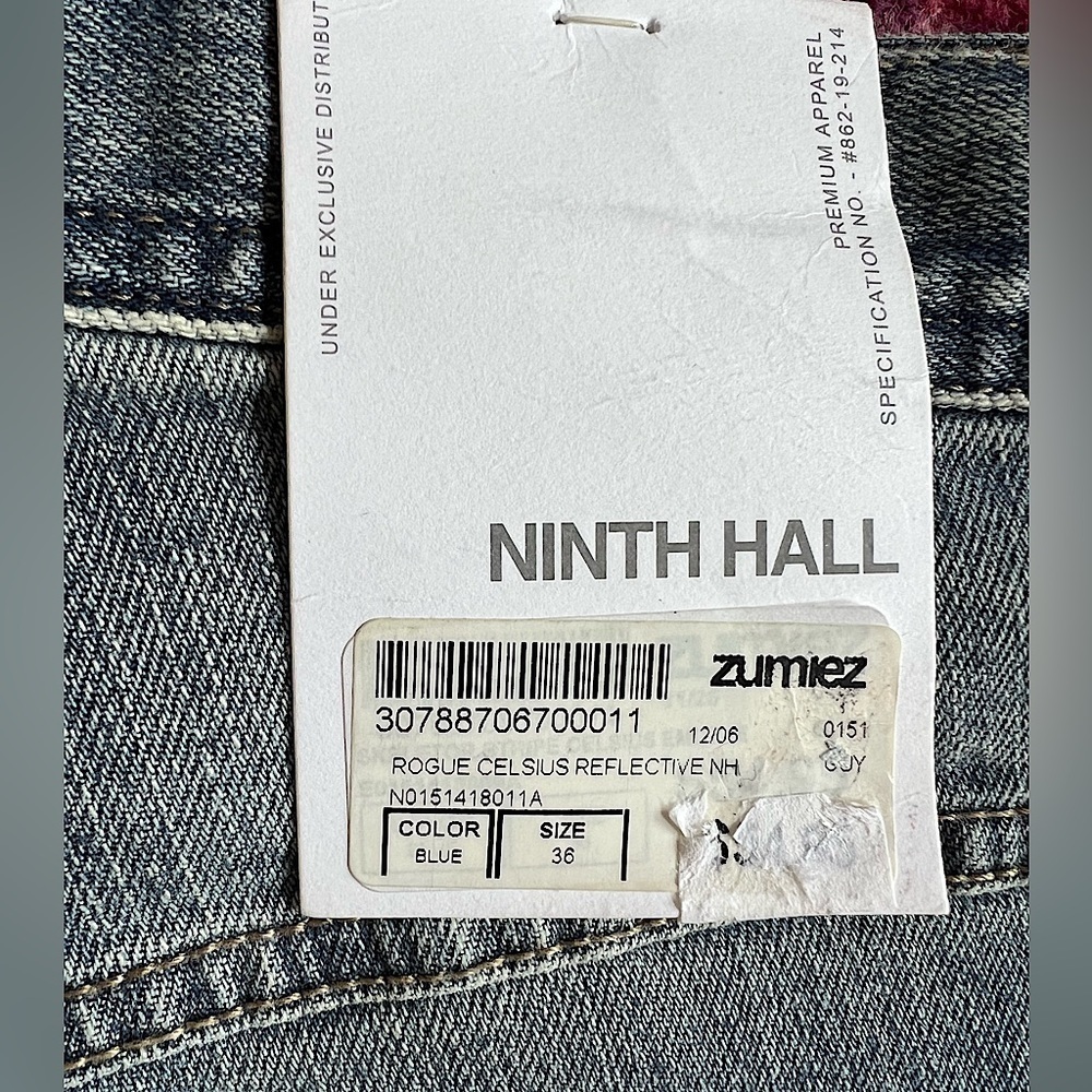 Ninth Hall Rogue Celcius Reflective Skinny Fit Jeans NWT - Picture 5 of 5